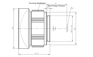 Объективы MWIR для тепловизионной камеры 100 мм f/4,0 с ручной фокусировкой для охлаждаемого детектора